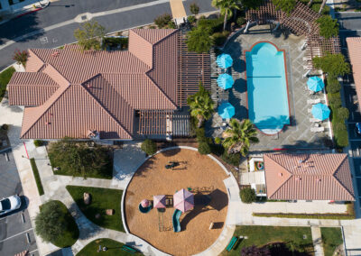 Villa Del Rio Pool and Playground Aerial image